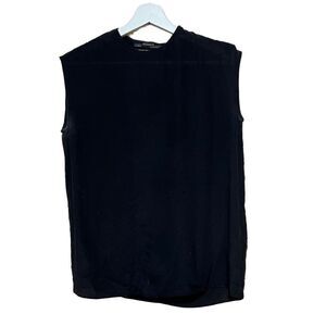 All Saints Black Hand Embellished beaded Sleeveless Blouse Top 4